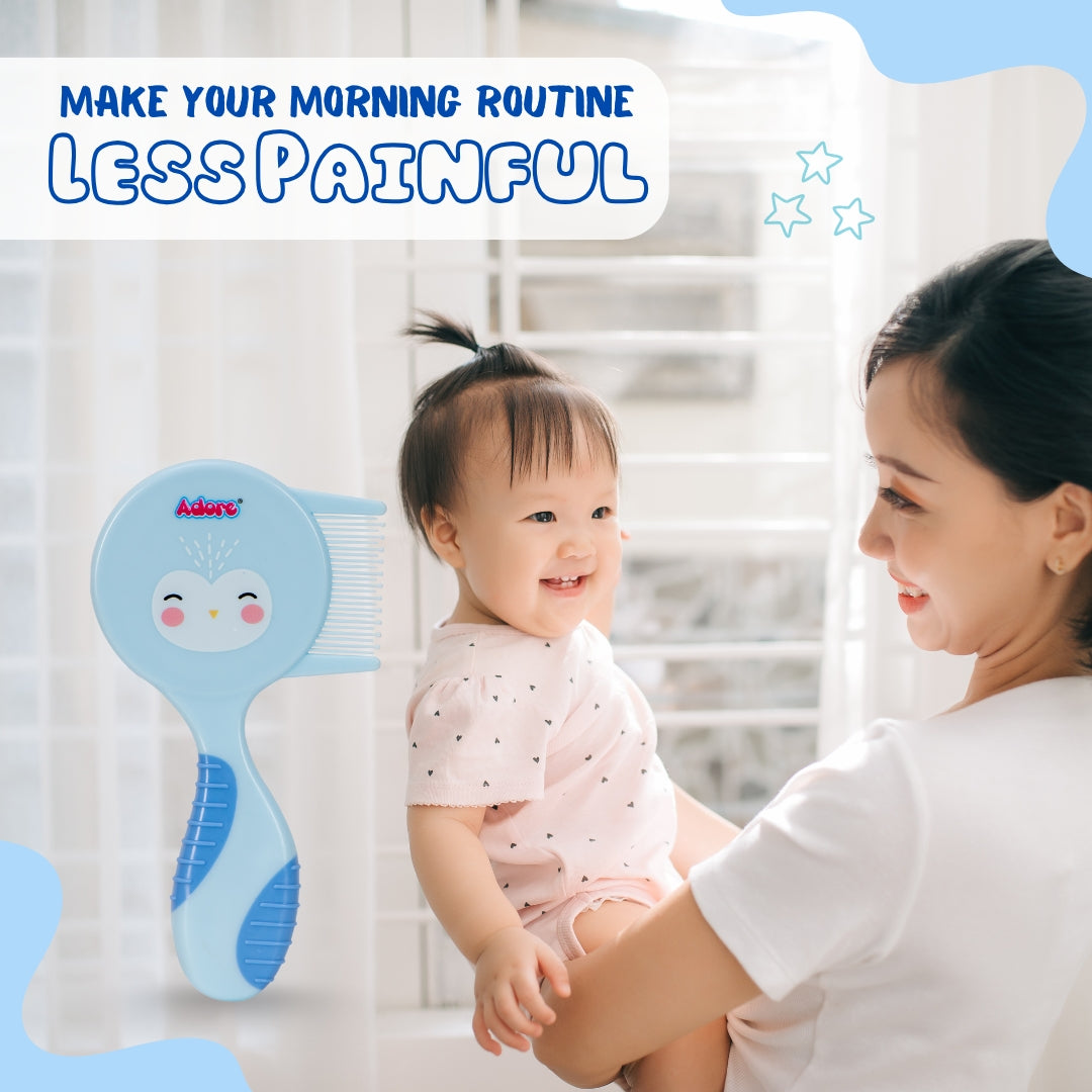 Adore Twinz Baby Brush & Comb Grooming Set - Blue