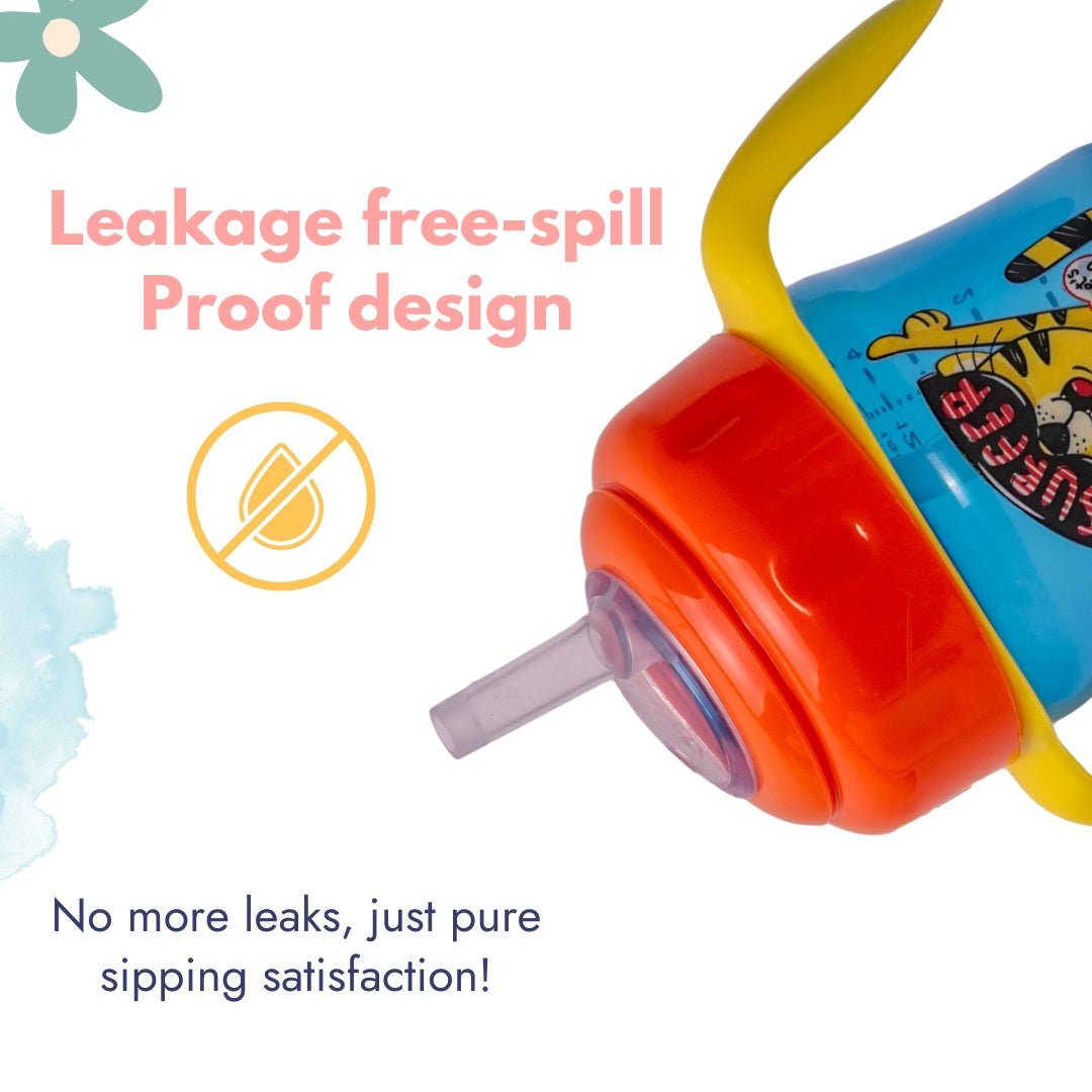 Adore Upsilon Straw Sipper with Twin Handle 150 ml - Surfer