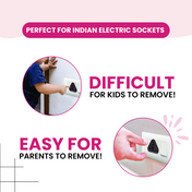 Adore Baby Safety Child Proofing Electrical Socket Cover Set- Pack of 12-Brown