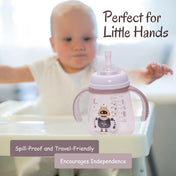 Adore Robo Weighted Straw Sipper with Gravity Ball and Twin Handle