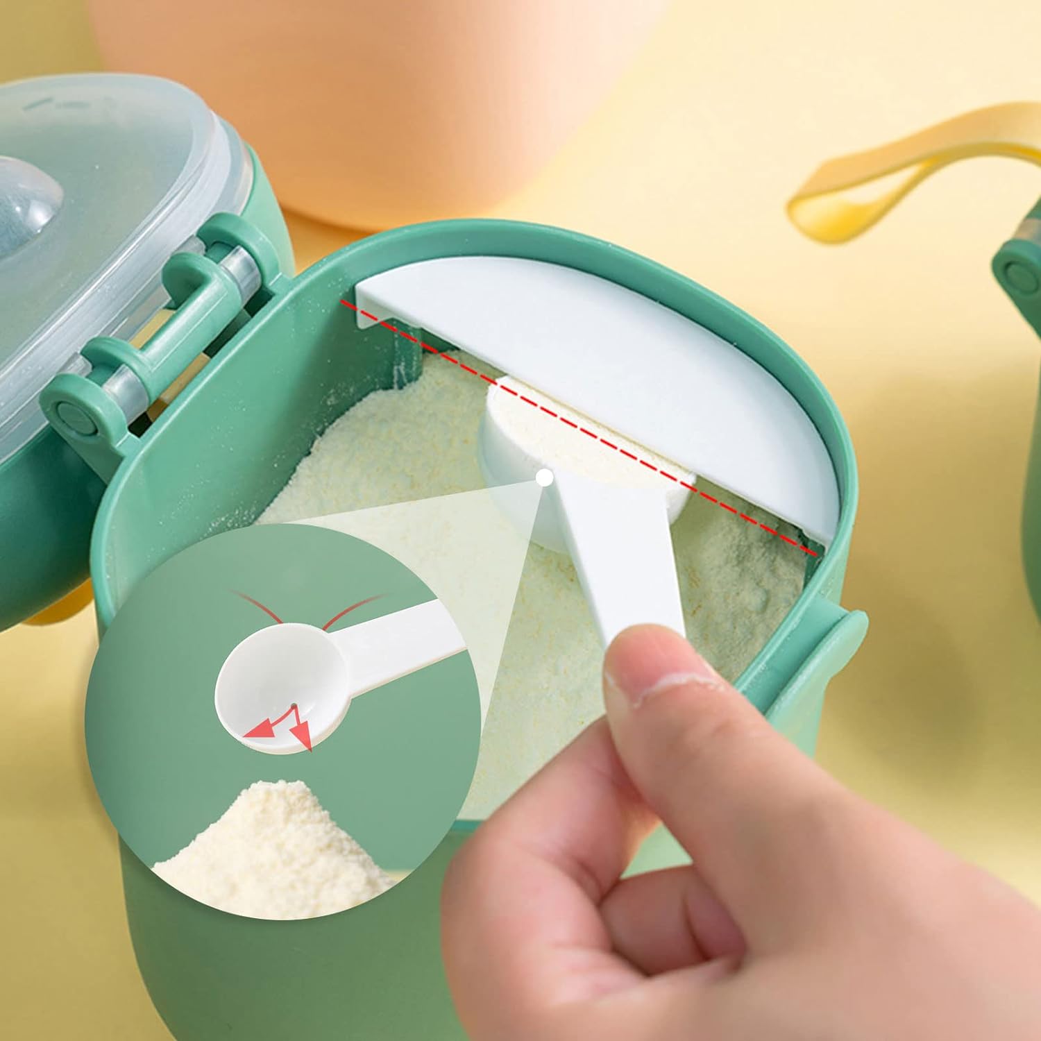 Adore Raptor Senior Baby Formula Storage & Dispenser box 400g - Green