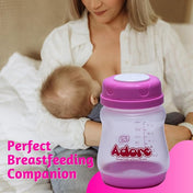 Adore Ahoy Breast Milk Storage Bottles 150ml Each Capacity Pack of 3 - Pink