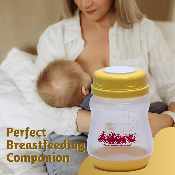 Adore Ahoy Breast Milk Storage Bottles 150ml Each Capacity Pack of 3 - Multicolor