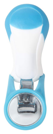 Adore Zoom Nail Clipper With Magnifier Glass-Stainless Steel - Blue