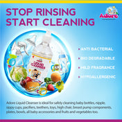 Adore Baby Bottle, Nipple & Vegetable Liquid Cleanser 500ml