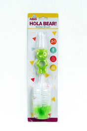 Adore Hola Bear 2 in 1 Bottle Cleaning Brush Kit- Green