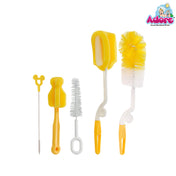 Adore Baby Bottle Cleaning Brush Kit Pack of 5 - ( Colour May Vary )