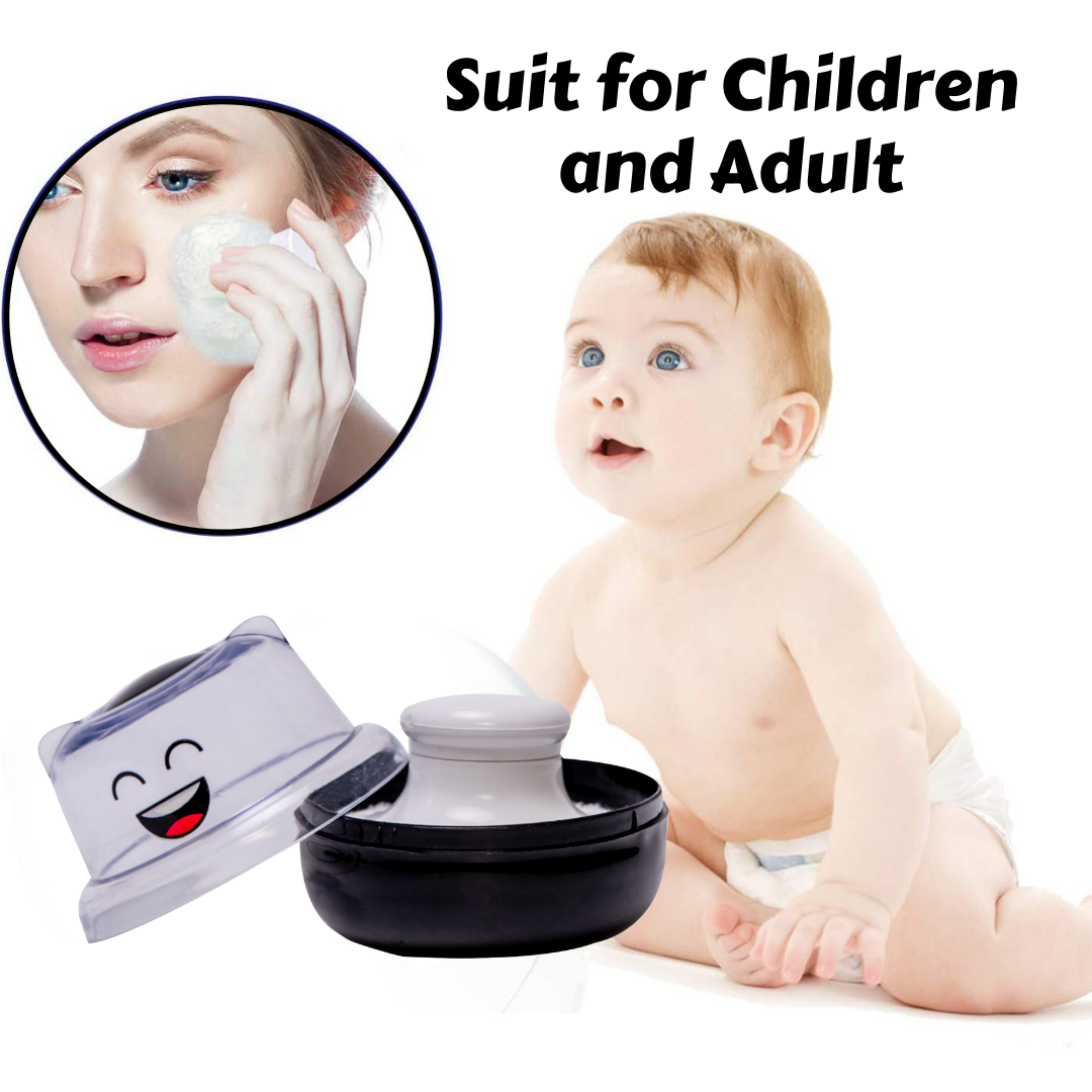 Adore Wow! The Character Powder Puff Set- Smiley Black