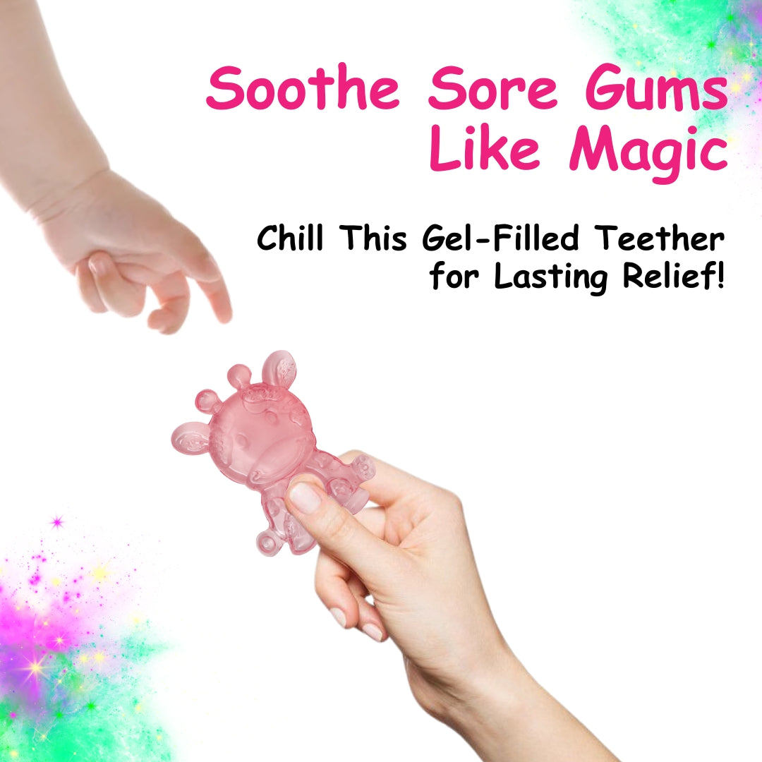 Adore Luscious Water Filled EVA Teethers- Pink Giraffe -2pack