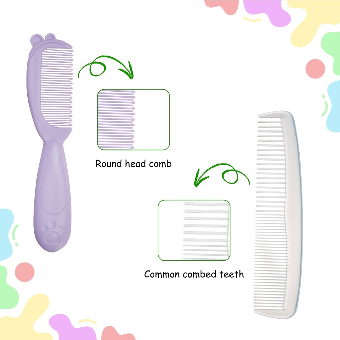 Adore Ted- The Teddy Design Brush and Comb set- Purple