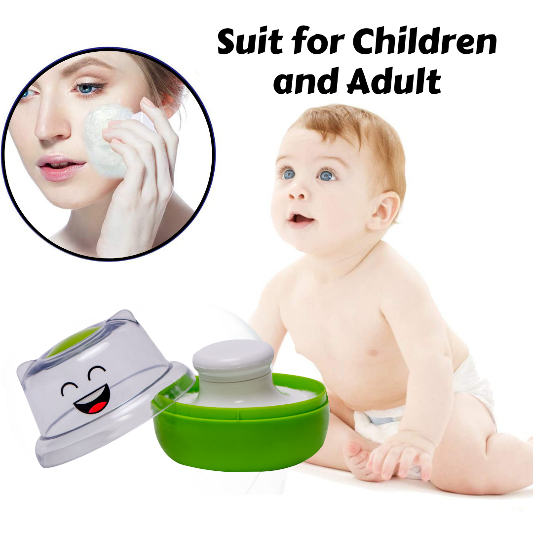 Adore Wow! The Character Powder Puff Set- Smiley Green