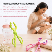 Adore Scissor Styled Anti-Slip Bottle and Teat Tong - Green