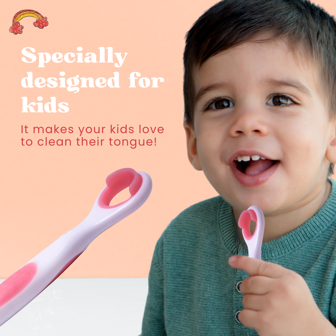 Adore Advanced Tender Touch Small Head Tongue Cleaner-Pack of 2- Pink