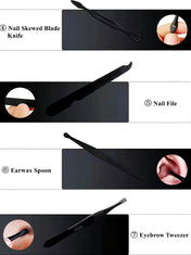 Adore HERCULES! 7pc Stainless Steel Manicure, Pedicure & Ear Cleaning Kit