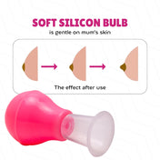 Adore Nipple Puller with Anti bacterial Storage Case- Pink