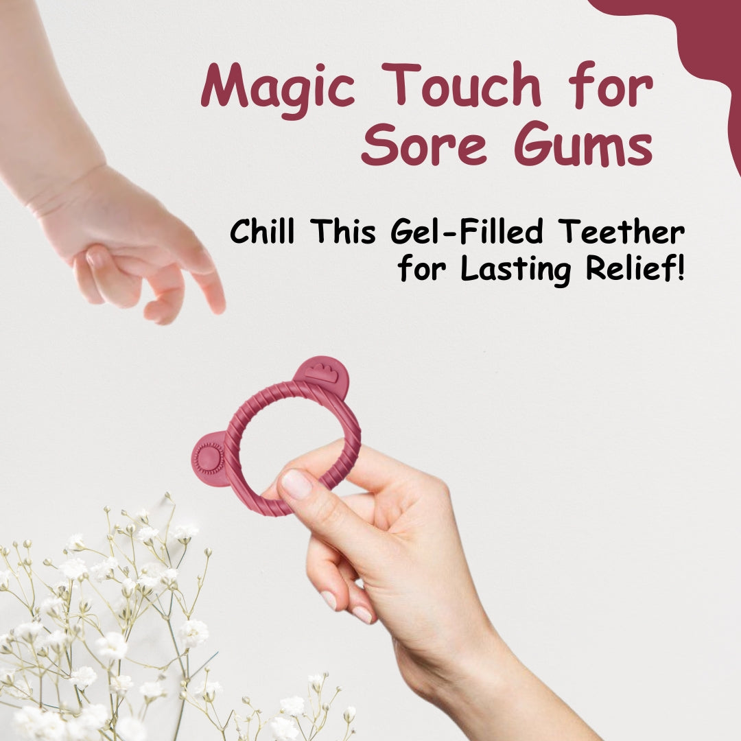 Adore Koala Silicon Teether- Pack of 2 - Pink