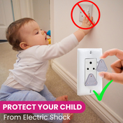 Adore Baby Safety Child Proofing Electrical Socket Cover Set- Pack of 12-Grey