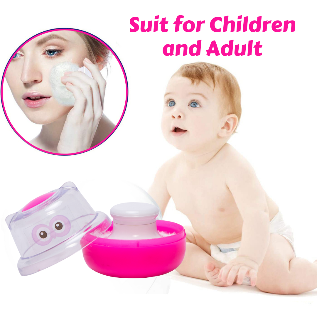 Adore Wow! The Character Powder Puff Set- Owl Pink