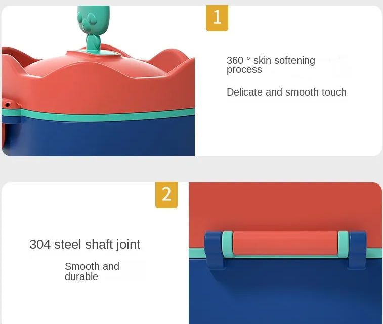 Adore 3D Teddy Junior Milk Powder Container with Leveler and Scoop 400 ml - Red