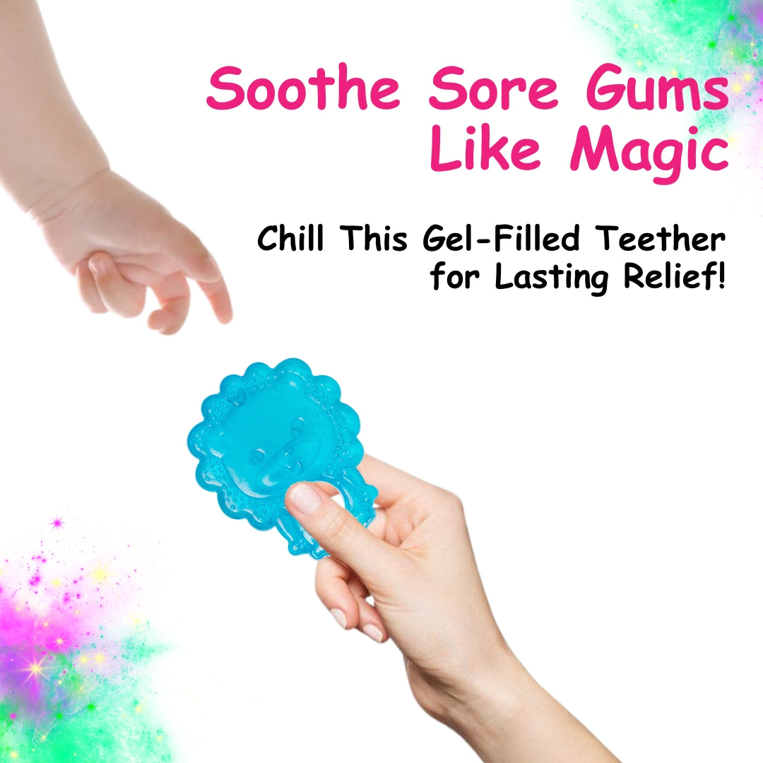 Adore Luscious Water Filled EVA Teethers- Blue Lion -2pack