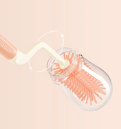 Adore Polar Bear 3 in 1 Bottle Cleaning Brush kit with Drying Stand - Pink