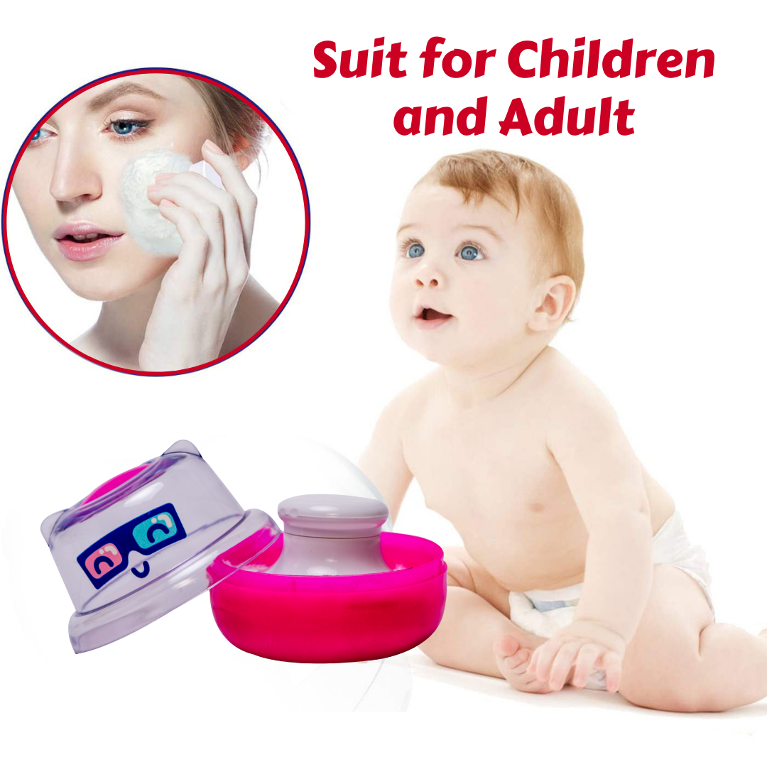 Adore Wow! The Character Powder Puff Set- Glitzy Pink