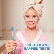 Adore Standy Kids Toothbrush With Safety Case Pack of 4 - Blue