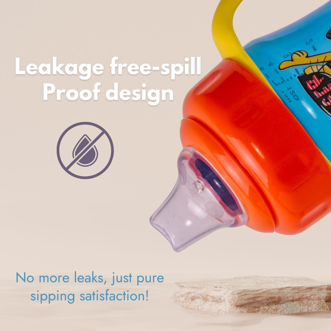 Adore Omega 2 Stage Spout & Straw Sipper with Twin Handle -150 ml - Surfer