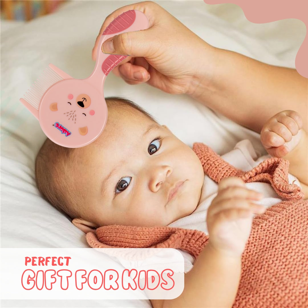 Adore Twinz Baby Brush & Comb Grooming Set - Pink