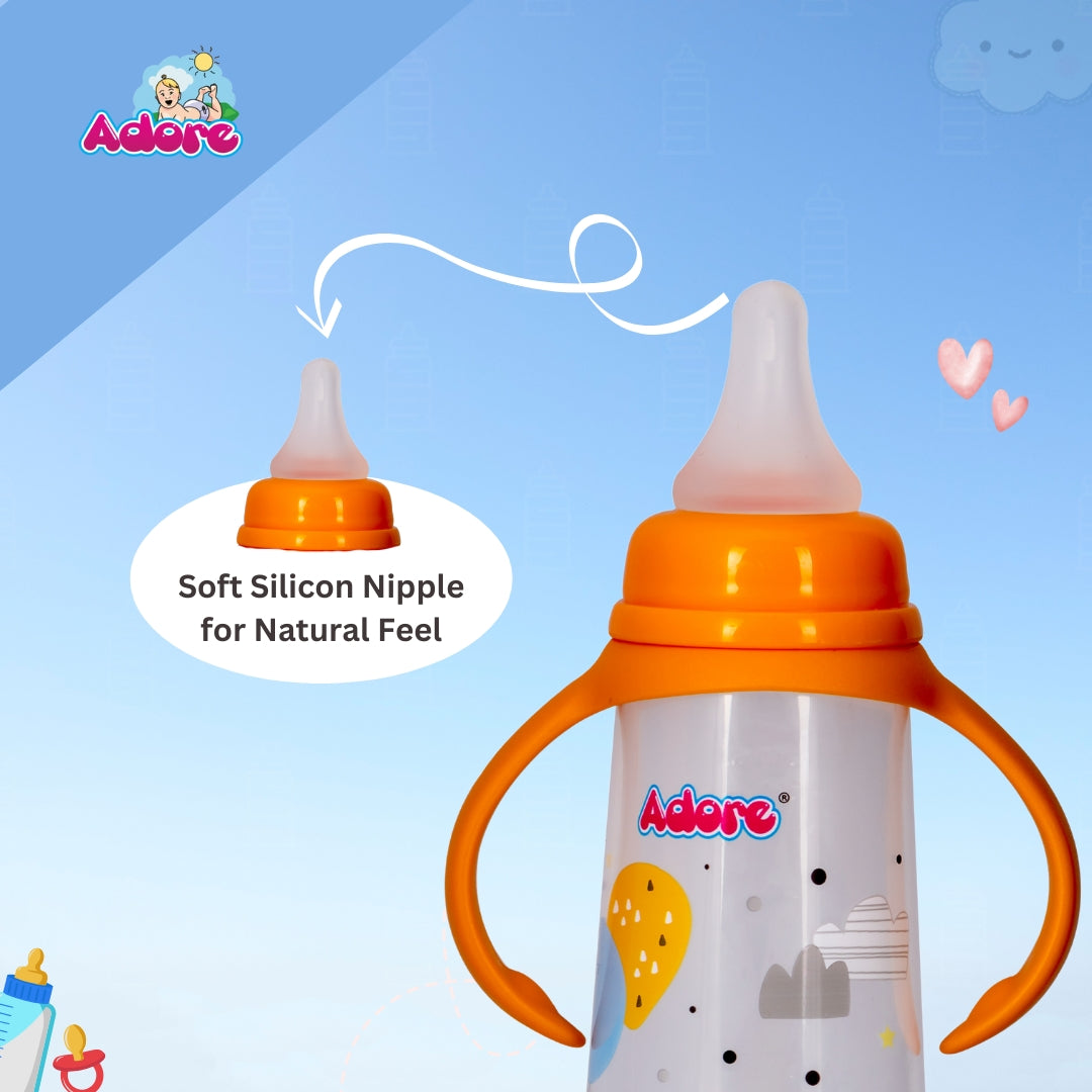 Adore England Narrow Neck Feeding Bottle-250ml - Blue