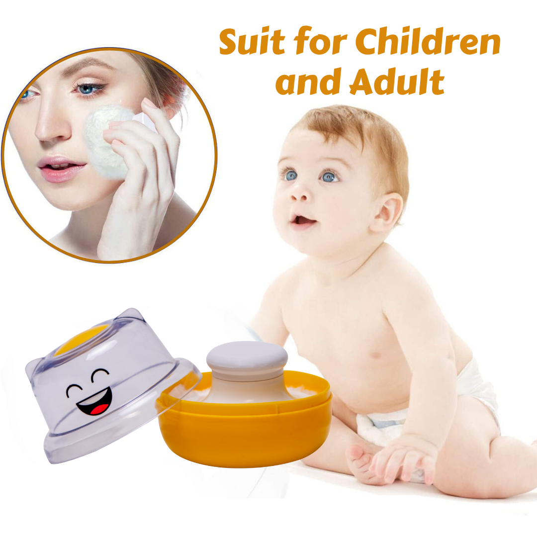 Adore Wow! The Character Powder Puff Set- Smiley Orange