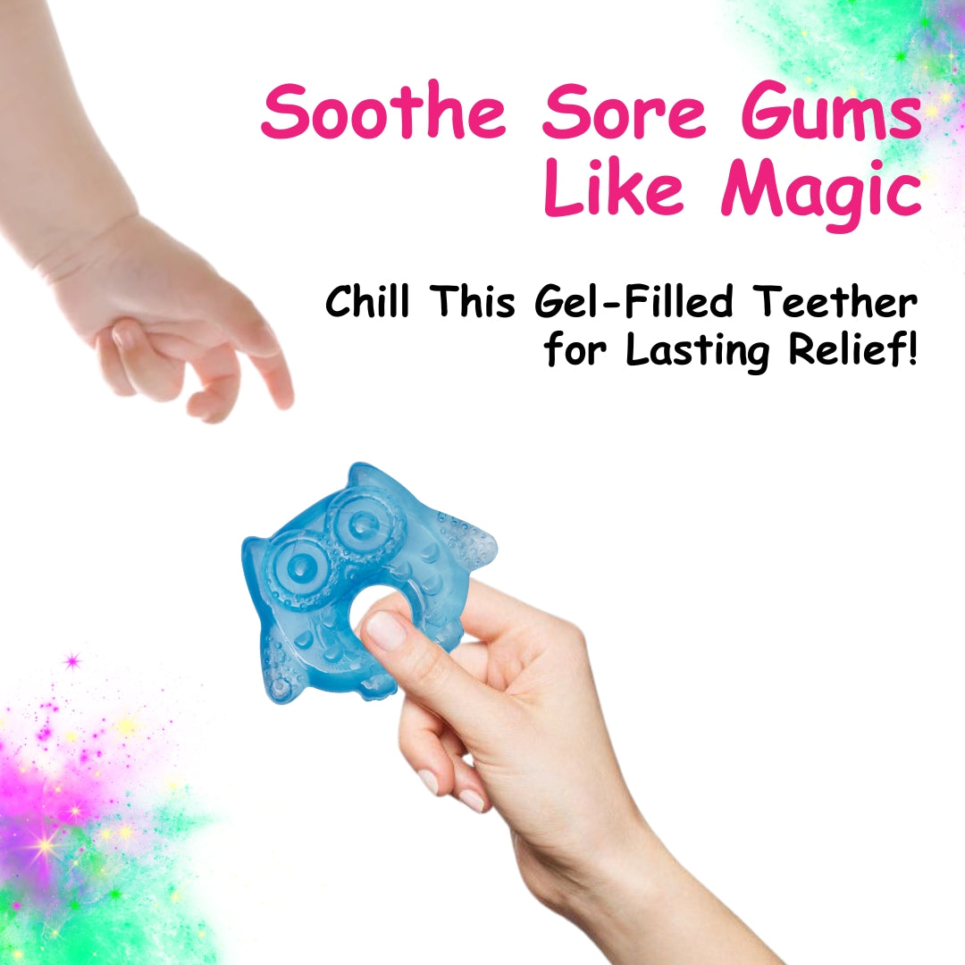 Adore Luscious Water Filled EVA Teethers- Blue Owl -2pack