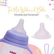 Adore Nok Nok Anti-Colic Wideneck Teat Pack of 2 Nipples - Medium Flow Nipple