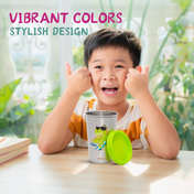 Adore Uno Printed Stainless Steel Tumbler with Spill Proof Lid 300 ml - Green