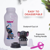 Adore Yeah! The Character Hood Narrow Neck Soft Spout Sipper 250ml - Elephant