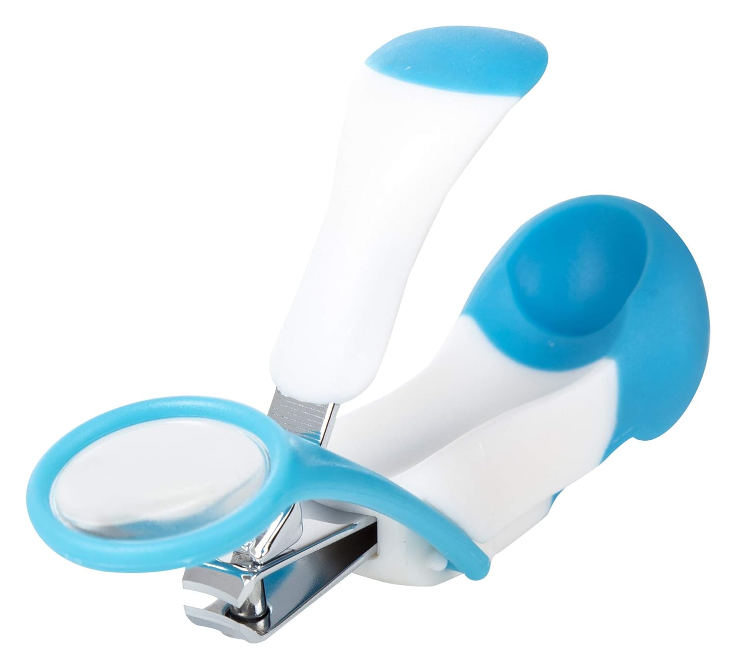 Adore Zoom Nail Clipper With Magnifier Glass-Stainless Steel - Blue