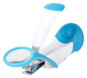 Adore Zoom Nail Clipper With Magnifier Glass-Stainless Steel - Blue