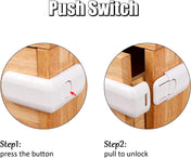 Adore Baby Multipurpose Safety Drawer Lock- Pack of 10