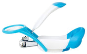 Adore Zoom Nail Clipper With Magnifier Glass-Stainless Steel - Blue