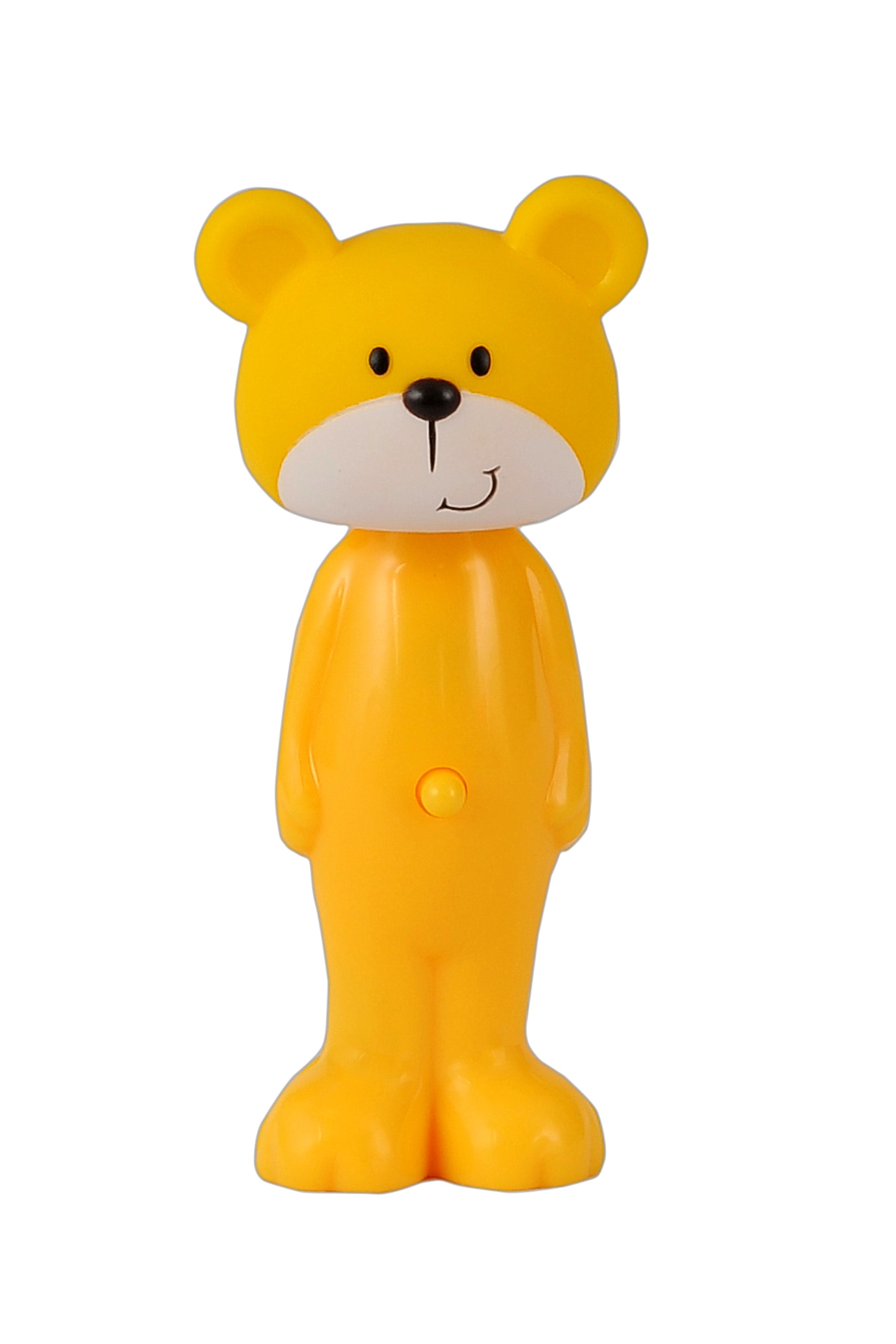 Adore Kids Pop Up Toothbrush with Safety Head Attractive Character - Yellow Teddy