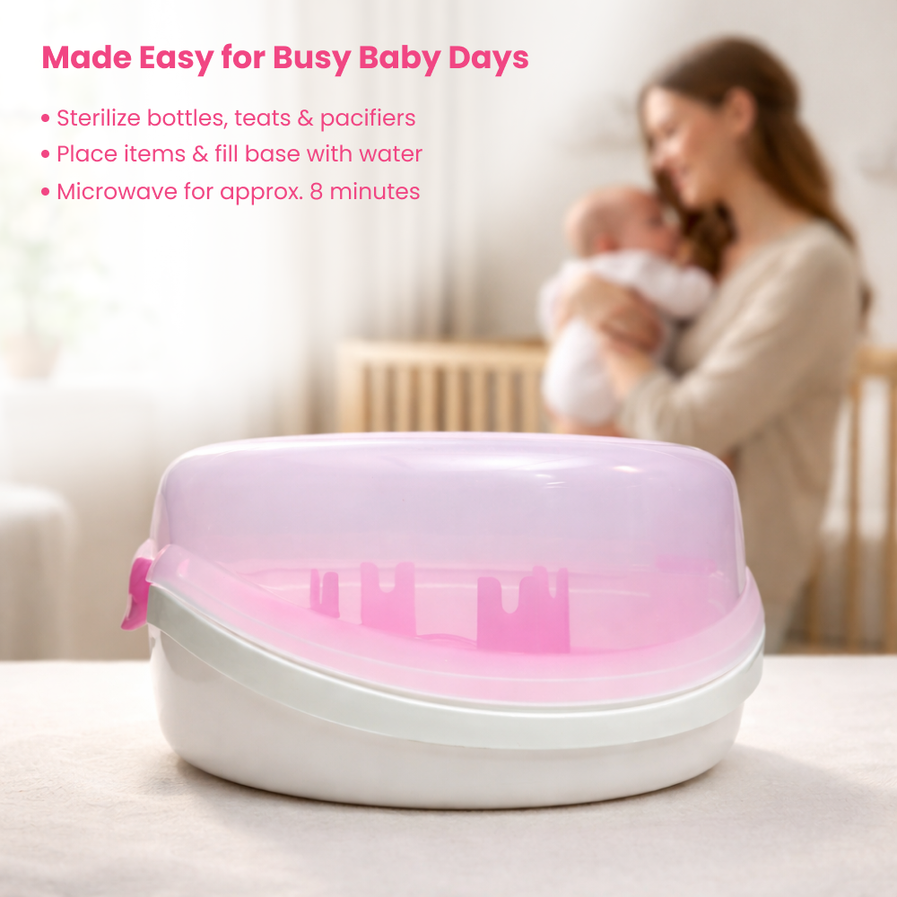 Adore Microwave Steam Sterilizer - Pink