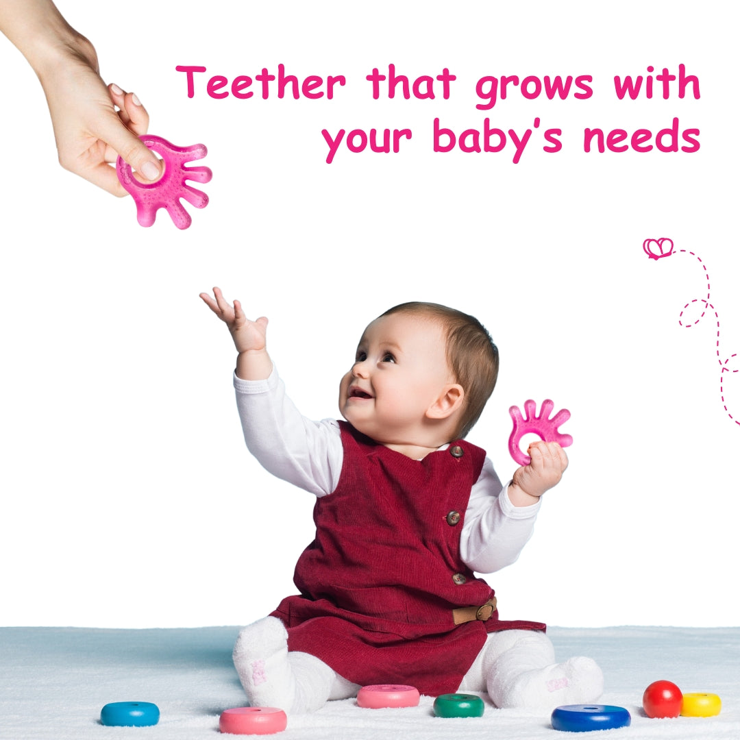 Adore Luscious Water Filled EVA Teethers- Hi5 Pink-2pack