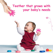Adore Luscious Water Filled EVA Teethers- Hi5 Pink-2pack