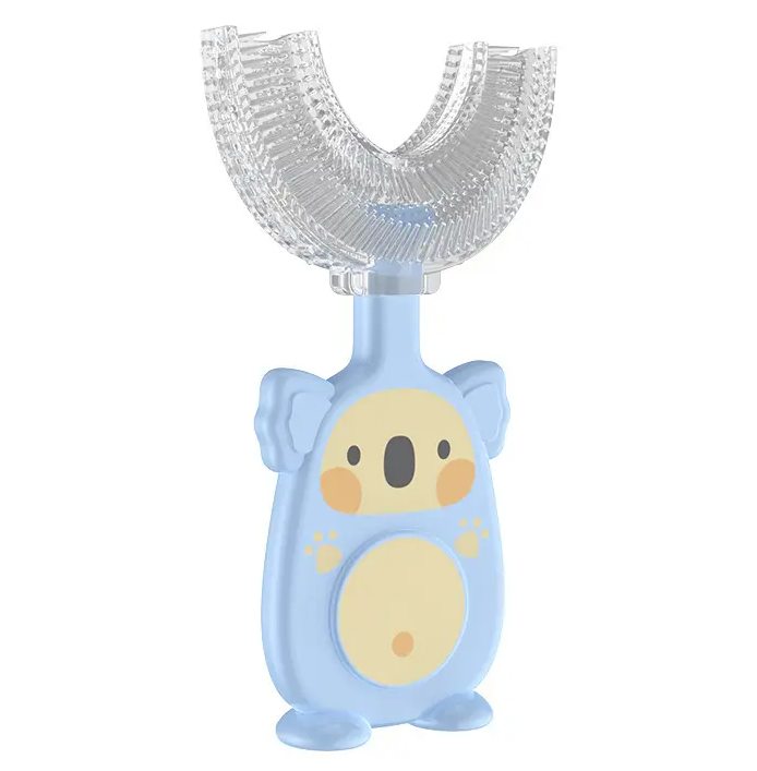 Adore Koala Kids U Shaped Silicone Toothbrush - Pink