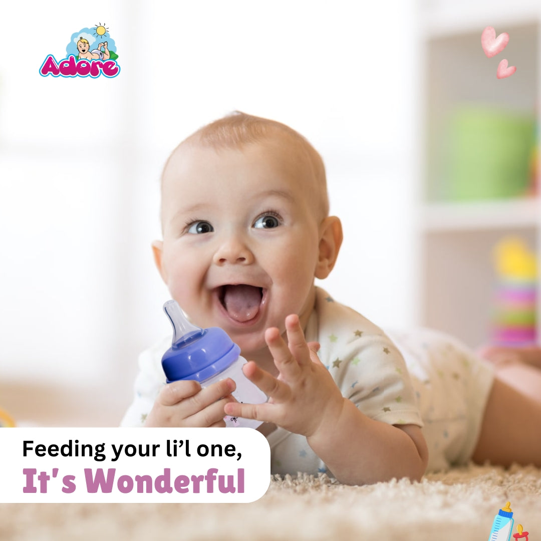 Adore England Narrow Neck Feeding Bottle 60ml - Pink