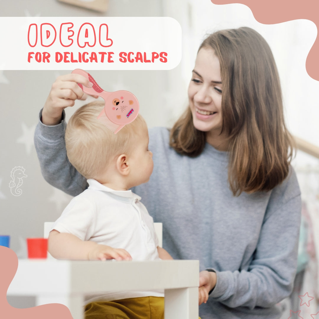 Adore Twinz Baby Brush & Comb Grooming Set - Pink