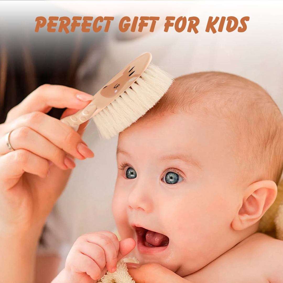 Adore Jungle Fun Baby Brush & Comb Set- Deer