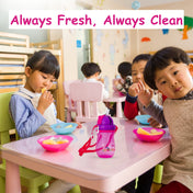 Adore Idaho Straw Sipper with Retractable Hood & Adjustable Shoulder Strap 300 ml - Pink