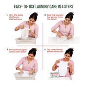 Adore Baby Anti-bacterial Laundry Soap Pack of 3 Pieces - 125 gm Each