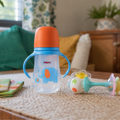 Adore Nok Nok Wide neck Feeding Bottle With Twin Handle 250ml - New Blue